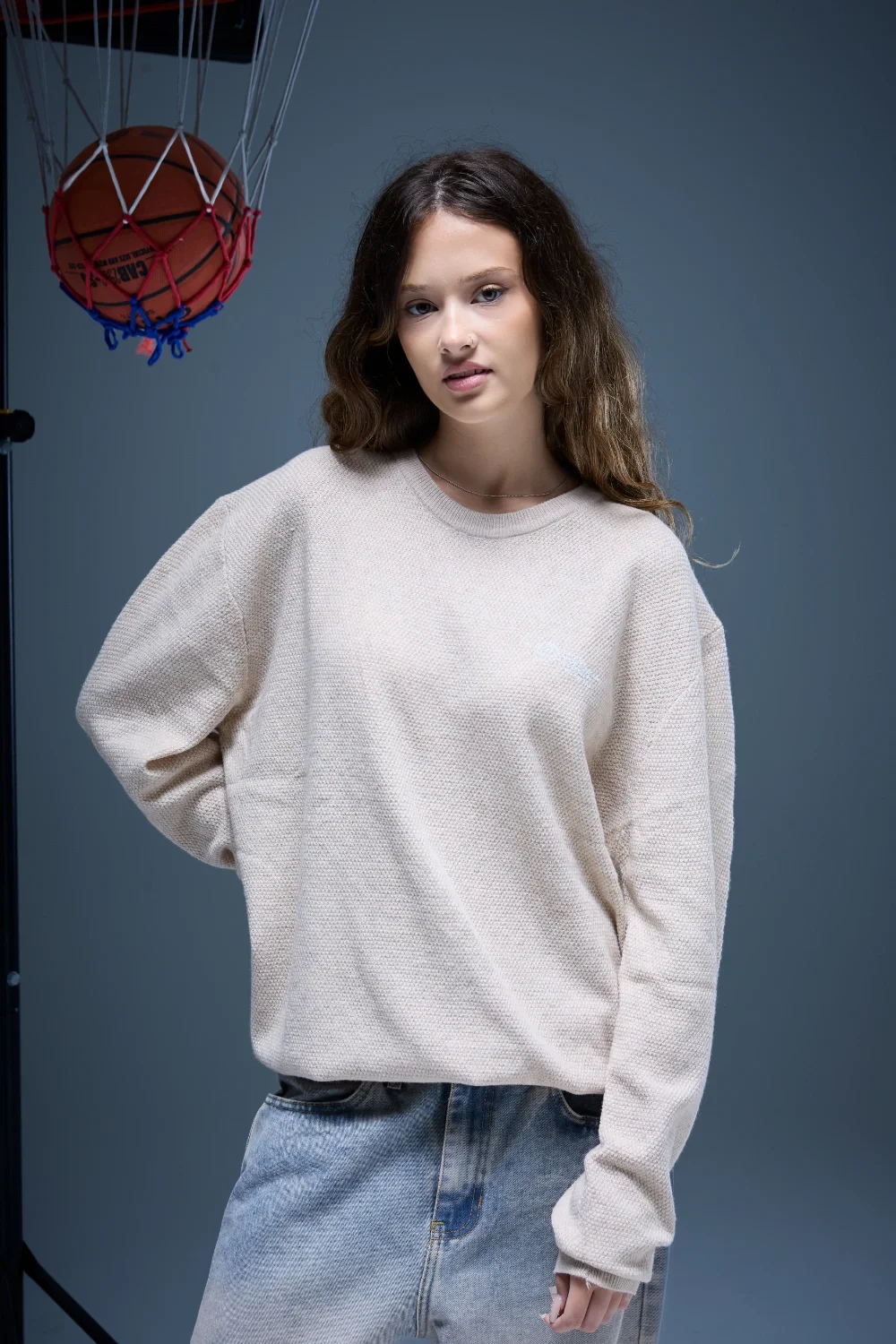 60808 - SWETER TRAMADO DOBLE EST.