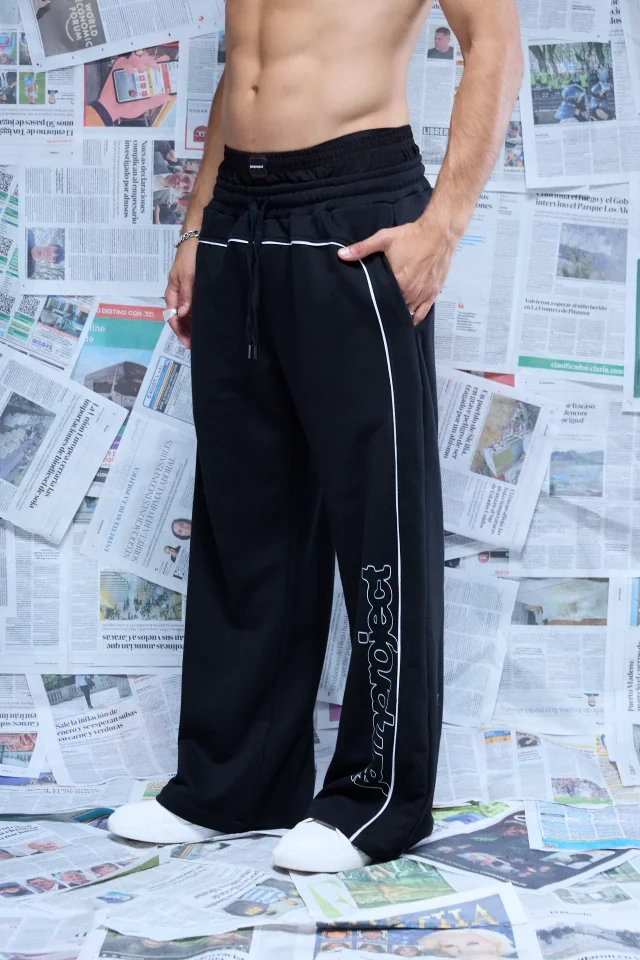 60736 - JOGGING RECTO CON VIVOS DOBLE CINT