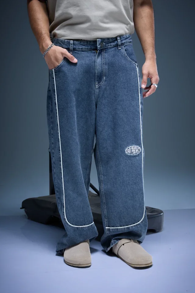 3007 - JEAN BAGGY AZUL OSC RECORTE C VIVOS