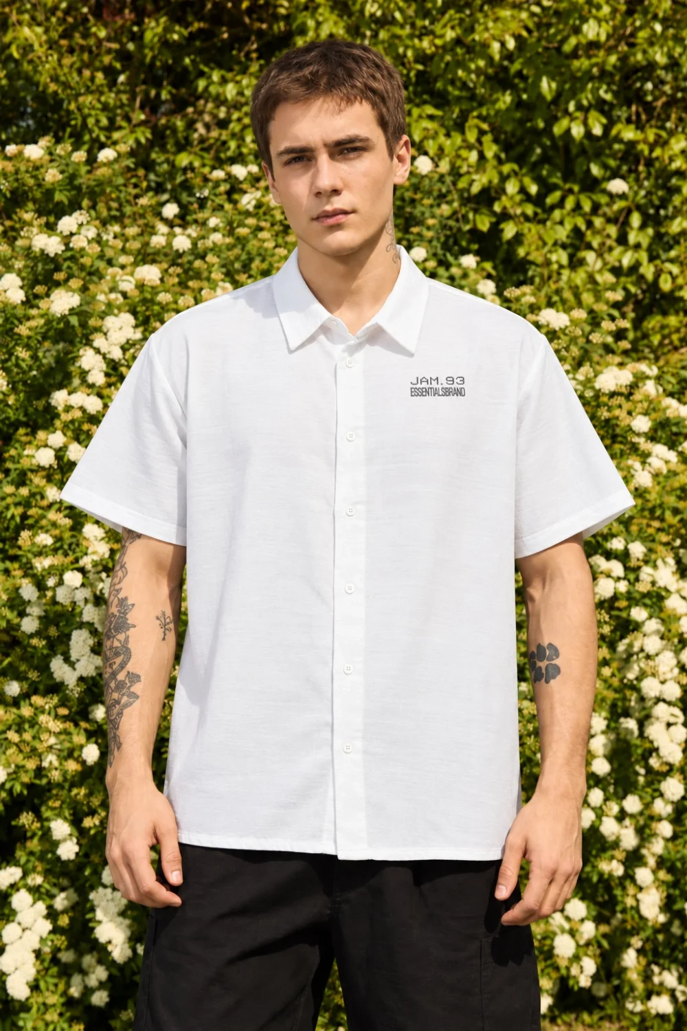 60607 - CAMISA ESTAMPADA MNG CORTA