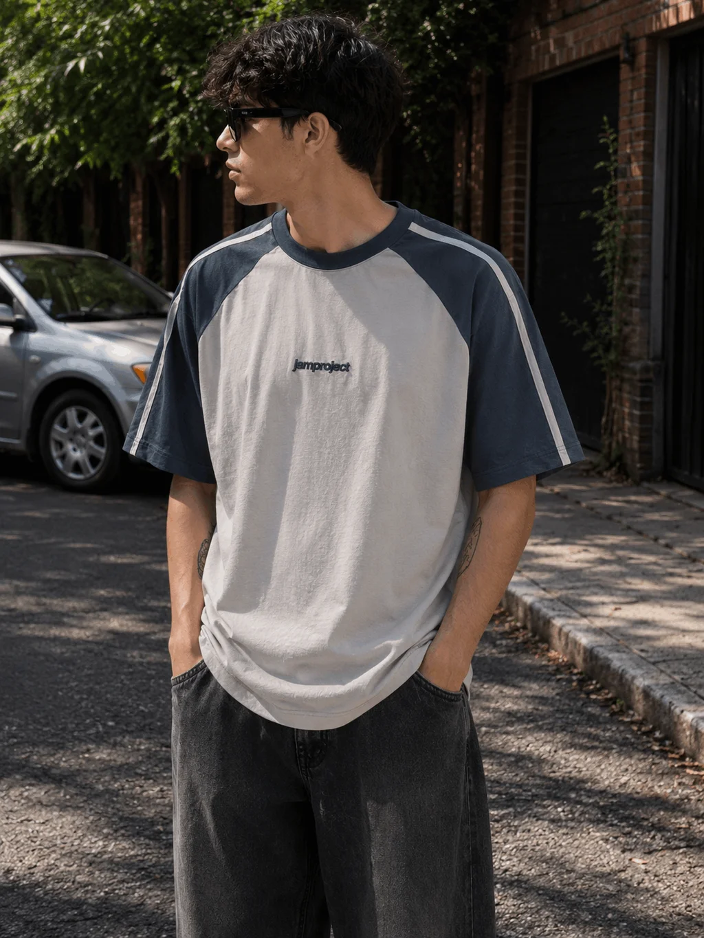 61412 - REMERA MNG RANGLAN CON TIRAS