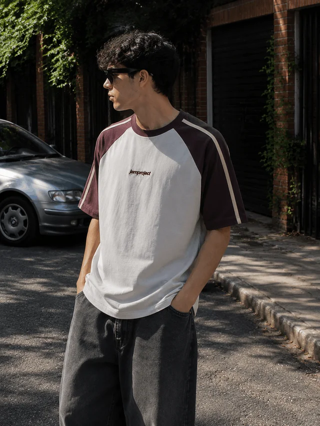 61412 - REMERA MNG RANGLAN CON TIRAS