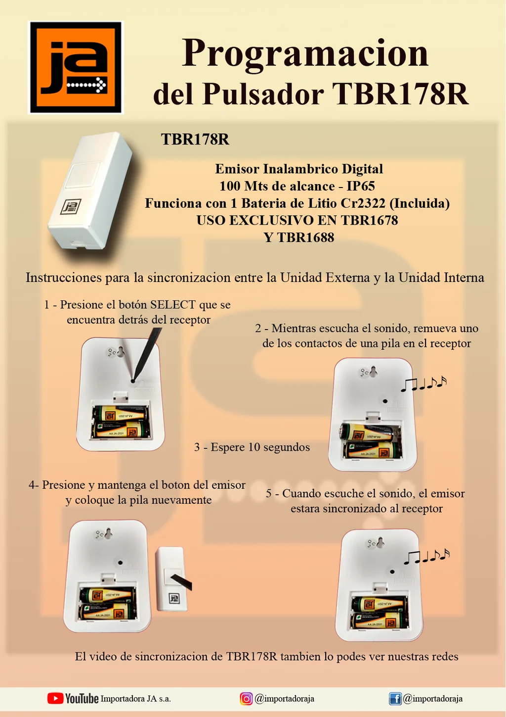 UNID EXT ADIC JA178R CON PILA DE LI