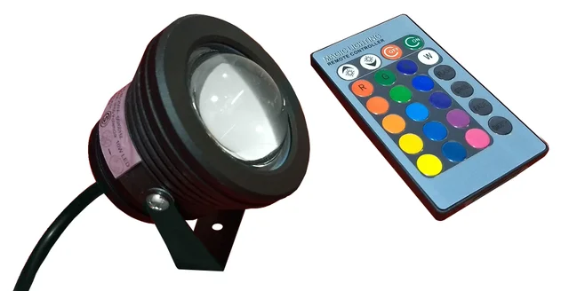 LUZ LED 10W ESTACA PARA JARDIN RGB