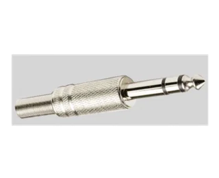 PLUG 6.3MM STEREO METAL C/RES - Vista 1