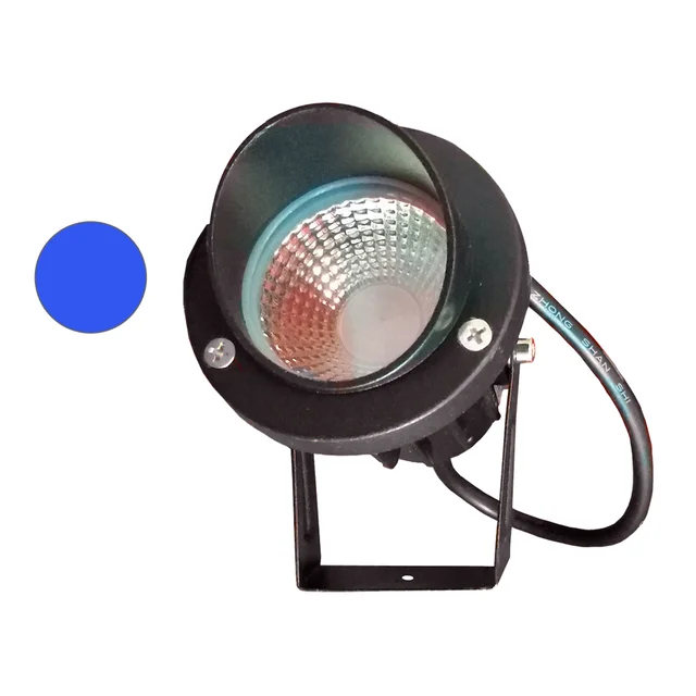 LUZ LED 7W ESTACA PARA JARDIN AZUL