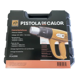PISTOLA DE CALOR 2000W + 6 accesor - Vista 4