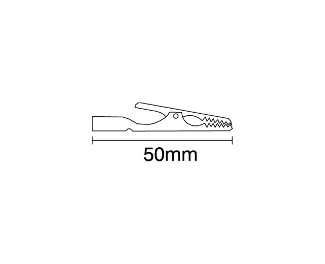 PINZA COCODRILO 50MM SIN CAPUCHON