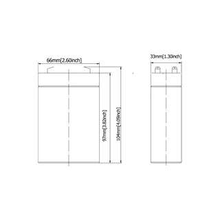BATERIA ELECTROL.ABSORBIDO 6V-2.8AH - Vista 1