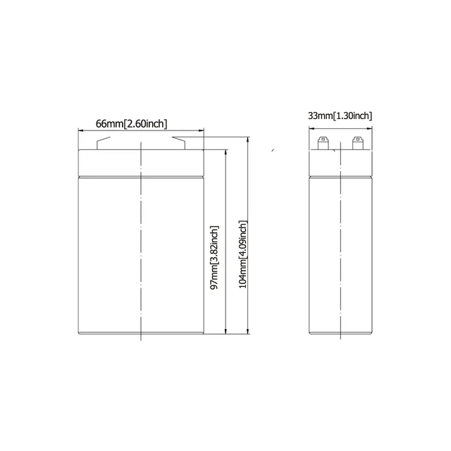 BATERIA ELECTROL.ABSORBIDO 6V-2.8AH