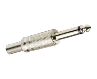 PLUG 6.3MM MONO METAL C/RES - Vista 1