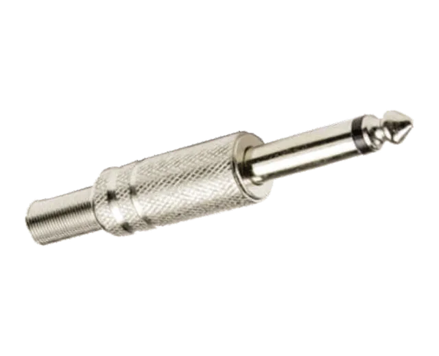 PLUG 6.3MM MONO METAL C/RES