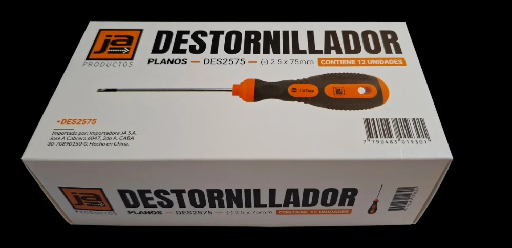 DESTORNILLADOR PLANO 2,5x75MM