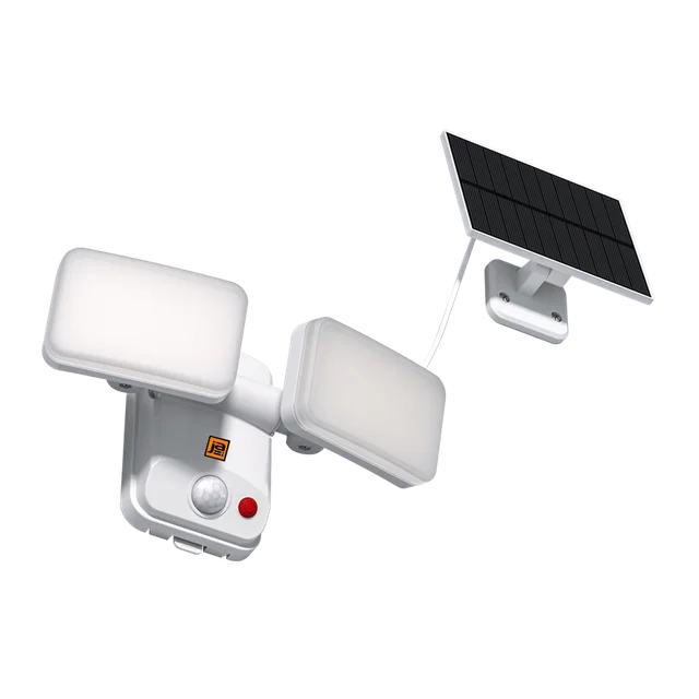 LUMINARIA SOLAR ORIENTABLE CABEZAL DOBLE CON SENSOR DE MOVIMIENTO
