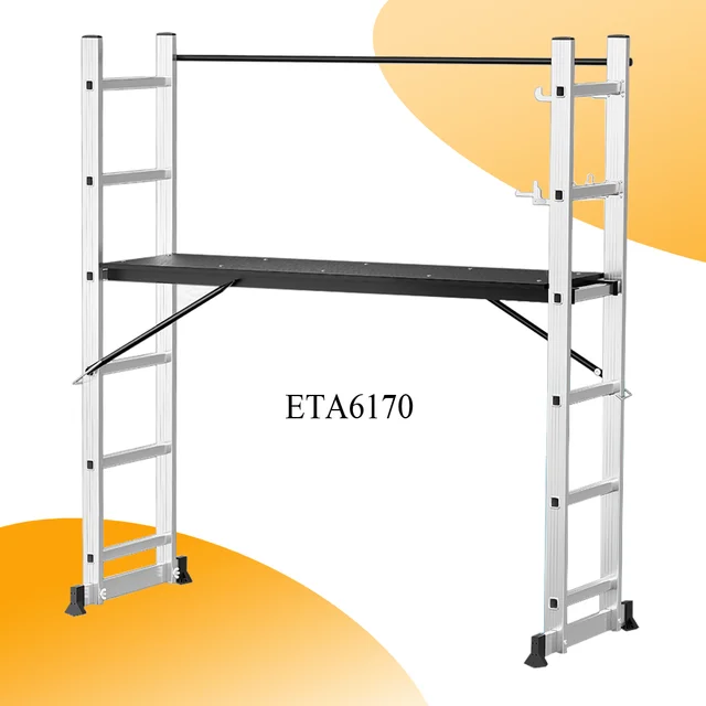 ESCALERA/ANDAMIO DE ALUMINIO, 6+6