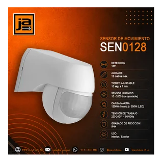 * SENSOR DE MOVIMIENTO 180º SMALL DE PARED  - Vista 2