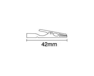 PINZA COCODRILO 42MM NEGRO - Vista 1