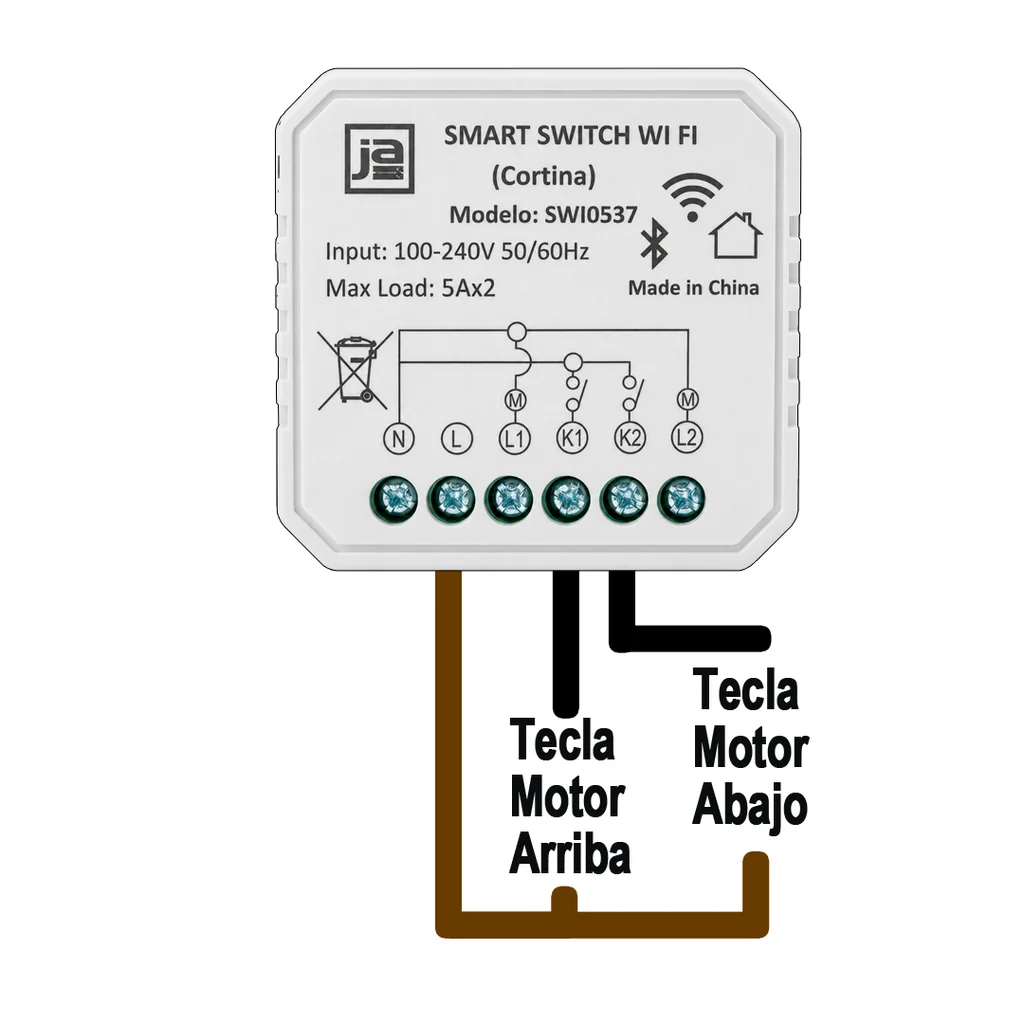 * MINI SMART SWITCH WIFI PARA CORTINAS ENROLLABLES (MOTORIZADAS)