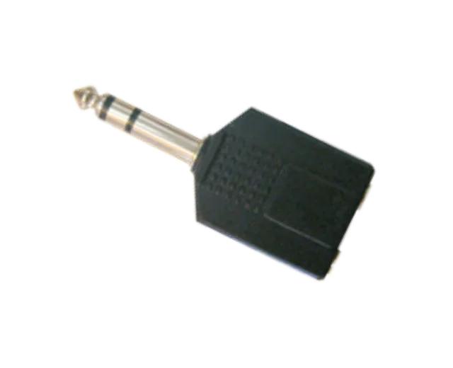 ADAPT. PLUG 6.5ST - 2 JACK 3.5ST