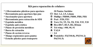 KIT PARA REPARACION DE CELULARES - Vista 1