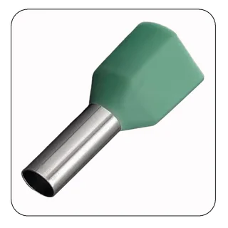 TERMINAL AIS. TUB. DOBLE 2X1 VERDE - Vista 1