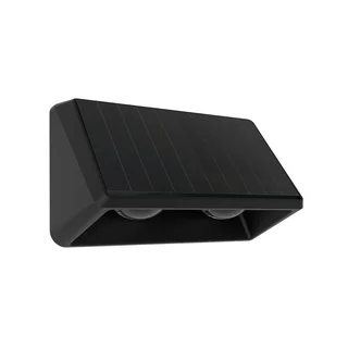 APLIQUE LED SOLAR DE DOS LEDS UNIDIRECCIONAL CON LUPA - Vista 1