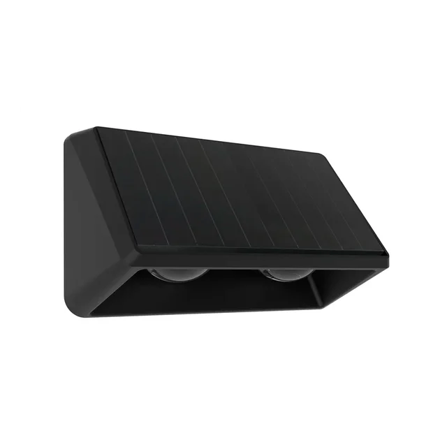APLIQUE LED SOLAR DE DOS LEDS UNIDIRECCIONAL CON LUPA