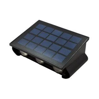 APLIQUE LED SOLAR DE SEIS LEDS BIDIRECCIONAL CON LUPA - Vista 2