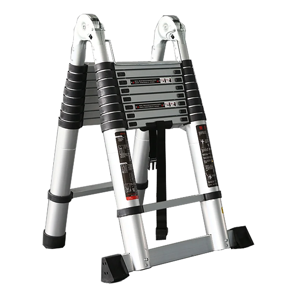 ESCALERA TELESCOPIA DE ALUMINIO 9+9