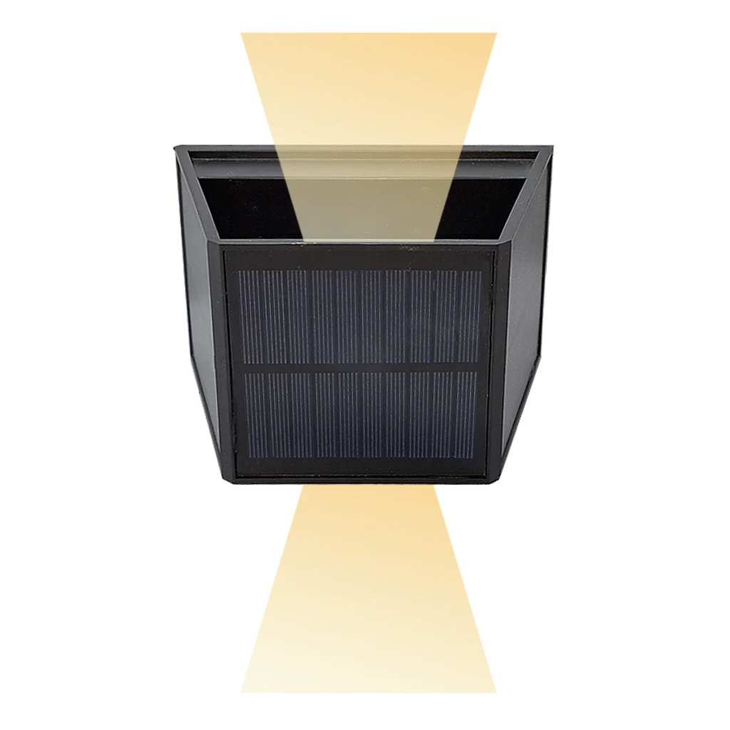 APLIQUE LED SOLAR BIDIRECCIONAL C/ANGULOS REGULABLES