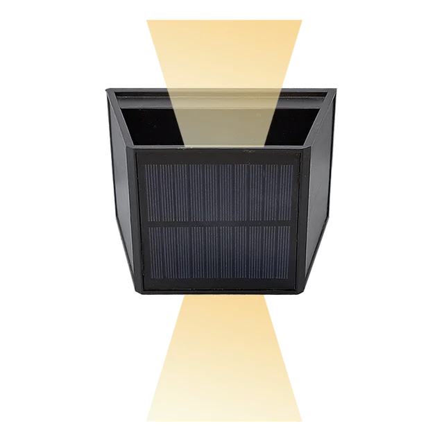APLIQUE LED SOLAR BIDIRECCIONAL C/ANGULOS REGULABLES