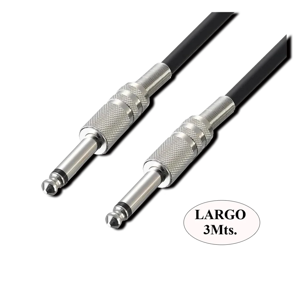 CABLE GUIT PLUG 6,3M-PLUG 6,3M - 3M