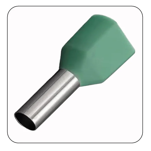 TERMINAL AIS. TUB. DOBLE 2X10 VERDE