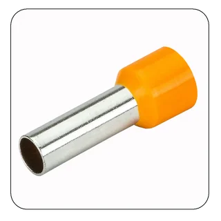 TERMINAL TUBULAR 6MM2 AISLAD NARANJ - Vista 1