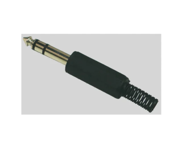 PLUG 6.3MM STEREO C/COL PLAST