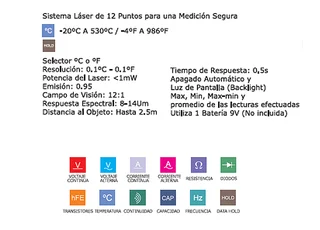 PIROMETRO DIGITAL SIN PILAS. - Vista 2