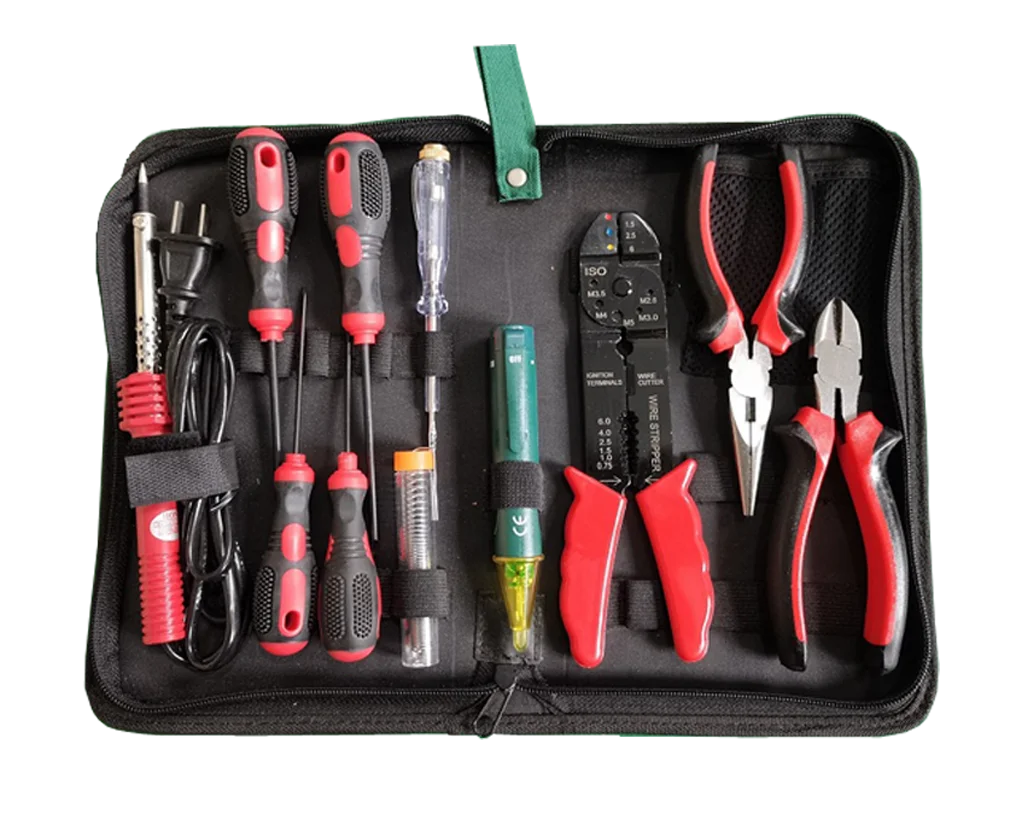 KIT HERRAMIENTAS ELECTRICISTA 8809