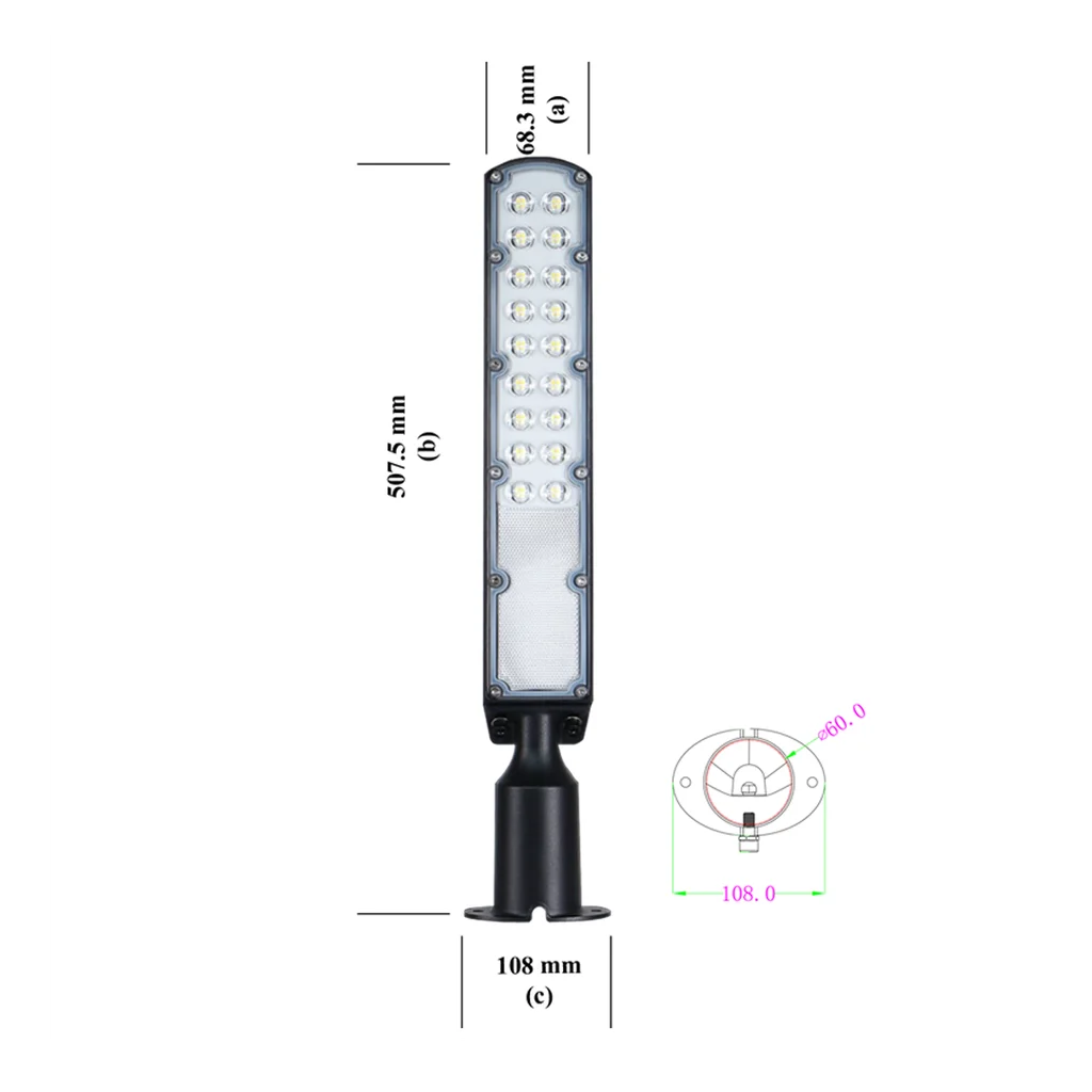 LUMINARIA LED P/ALUMB. PUB. DE 50w