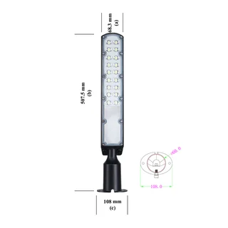 LUMINARIA LED P/ALUMB. PUB. DE 50w - Vista 5