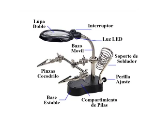 SOPORTE MULTIPROPOSITO C/LUPA PLUS - Vista 1
