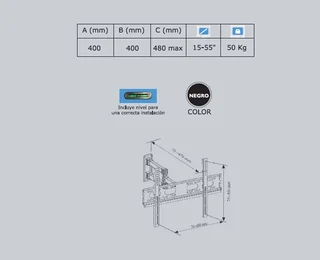 SOPORTE PARA LCD ARTICULADO JA-512X - Vista 1