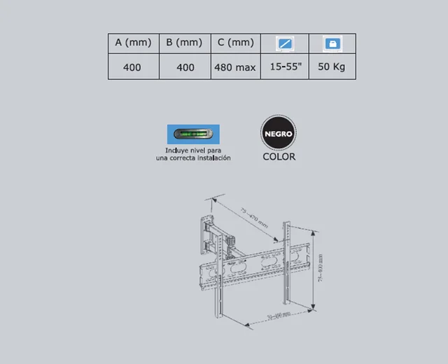 SOPORTE PARA LCD ARTICULADO JA-512X