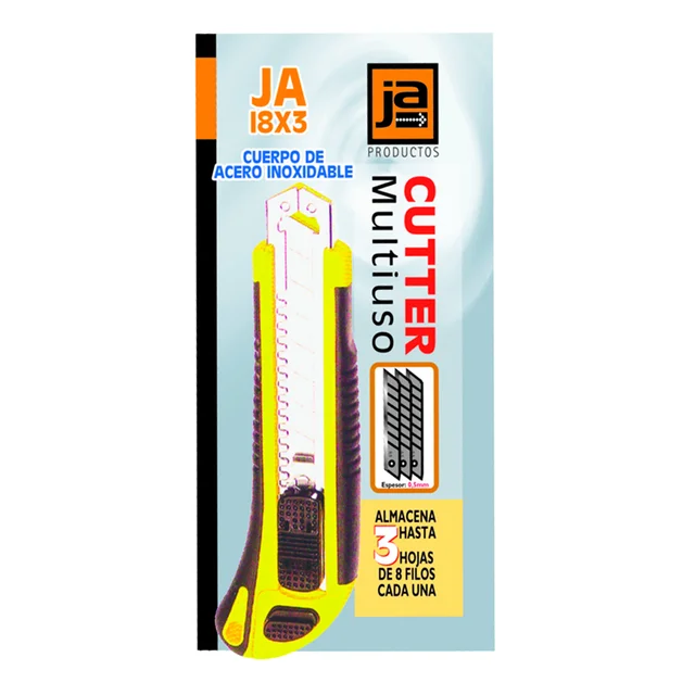 CUTTER JA-18X3 INOX.3HOJAS 18MM