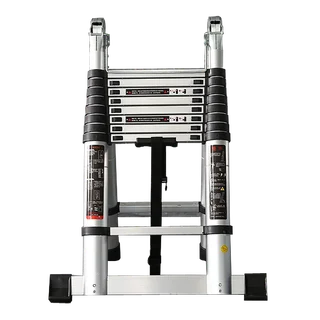 ESCALERA TELESCOPIA DE ALUMINIO 9+9 - Vista 4
