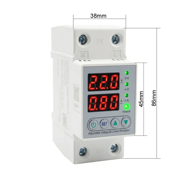 PROTECTOR DE TENSION RIEL DIN 220V/63A.