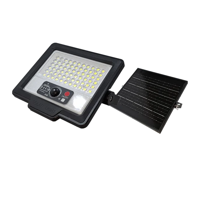 REFLECTOR SOLAR LED CON SENSOR MOVIMIENTO Y CONTROL REMOTO