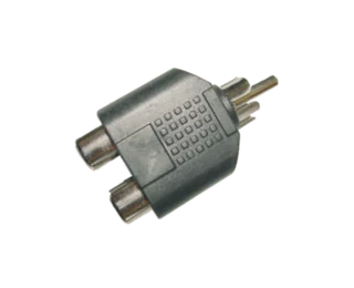 ADAPT.RCA MACHO - 2RCA HEMBRAS - Vista 1