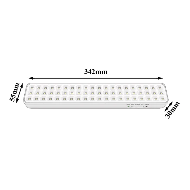 LUZ DE EMERGENCIA CON 60 LEDS