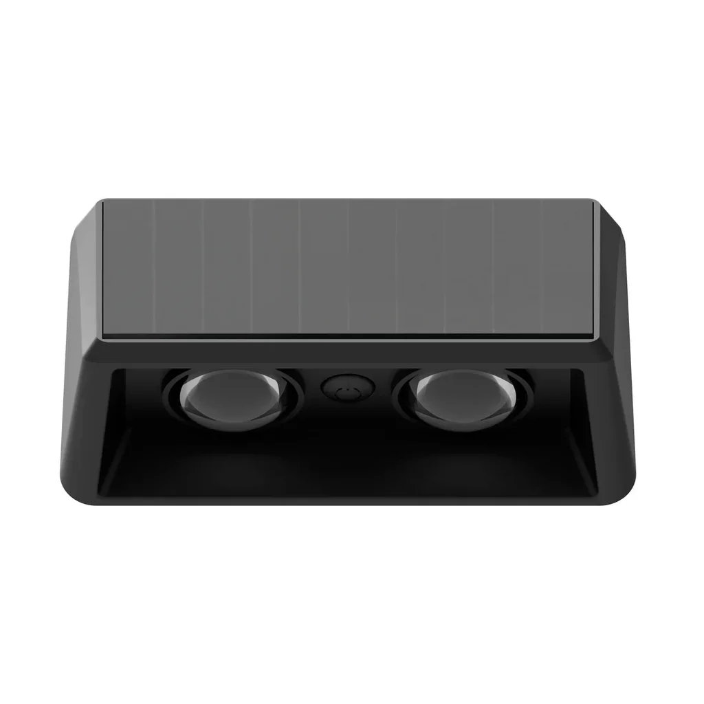 APLIQUE LED SOLAR DE DOS LEDS UNIDIRECCIONAL CON LUPA