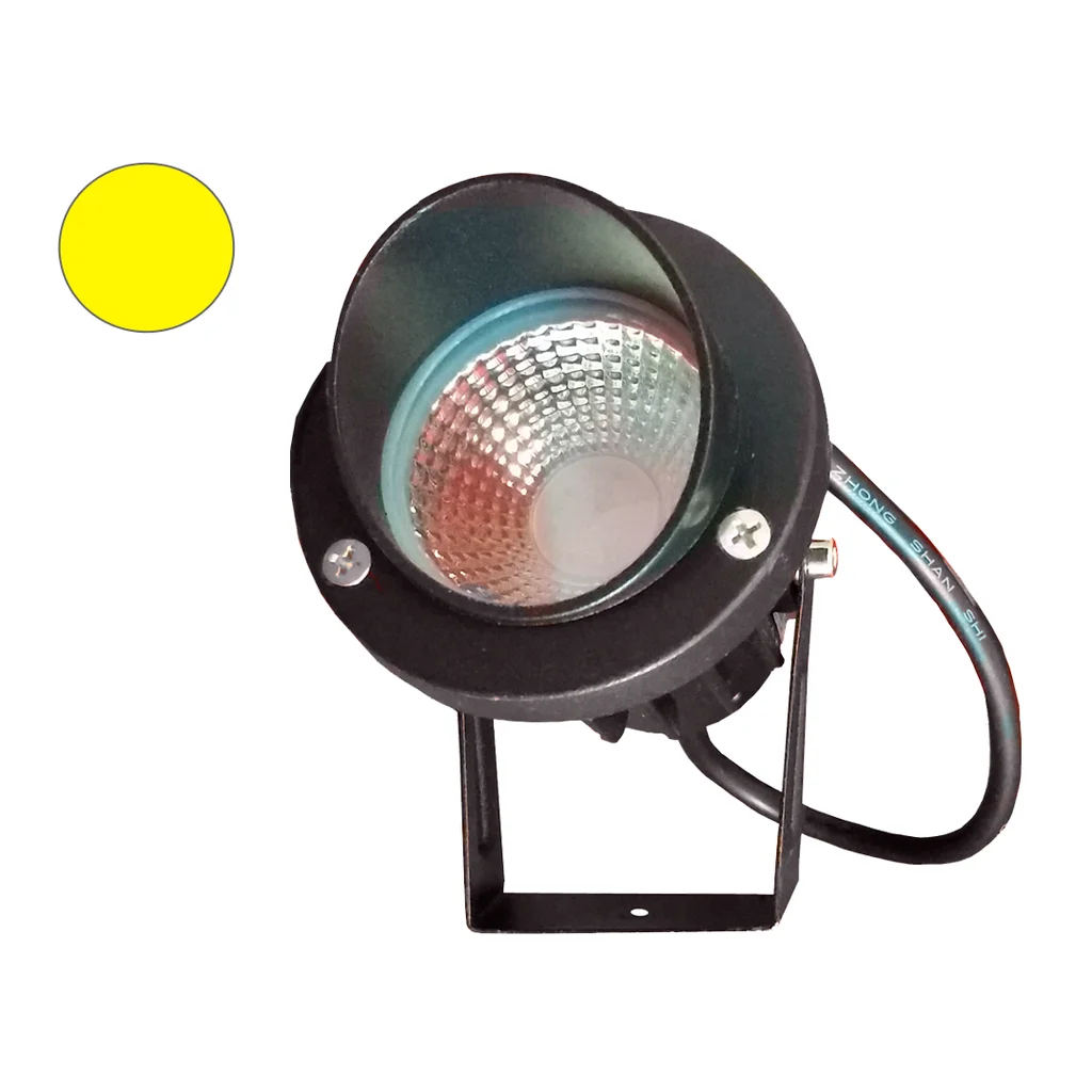 LUZ LED 7W ESTACA P/JARDIN AMARILLO